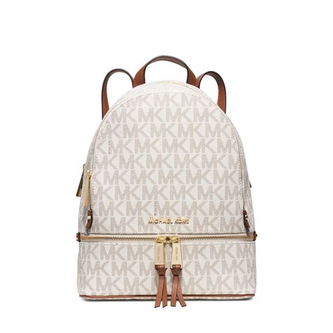 michael kors rucksack white|michael kors backpack small.